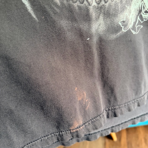 Black Floral Skull Graphic T-Shirt - Picture 4 of 10